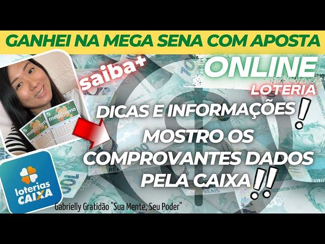 GANHEI NA LOTERIA COM APOSTA ONLINE! #loteriascaixa