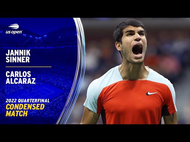 Jannik Sinner vs. Carlos Alcaraz Condensed Match | 2022 US Open Quarterfinal