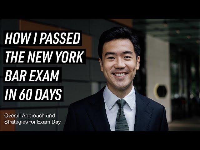 How I Passed the New York Bar Exam and How You Can Do It Too