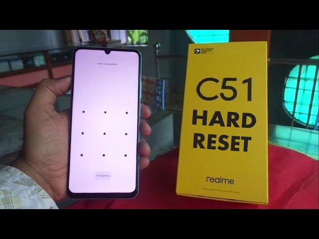 realme C51 hard reset and remove pattern lock 2023.