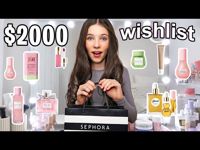 $2000 BUYING MY ENTIRE WISHLIST + HUGE HAUL online shop with me (sephora, mecca, whitefox)