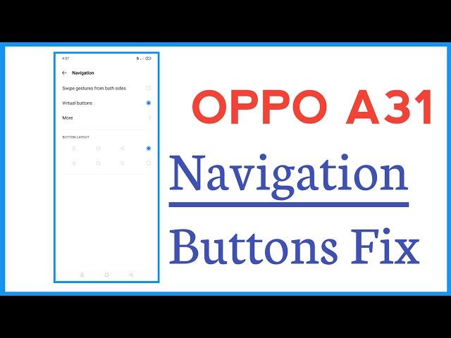 OPPO A31 Navigation Buttons Not Working Problem Solve