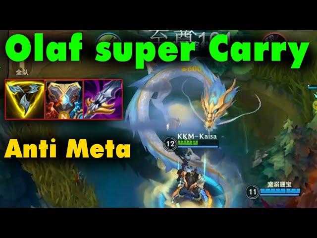 Olaf Wild Rift China | How to Counter team with heavy Crowd Control or multiple Fighters and Tankers