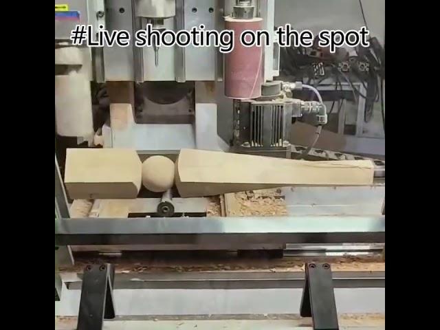Solid wood furniture legs | Automated production of light luxury bar feet #maierhardware #factory