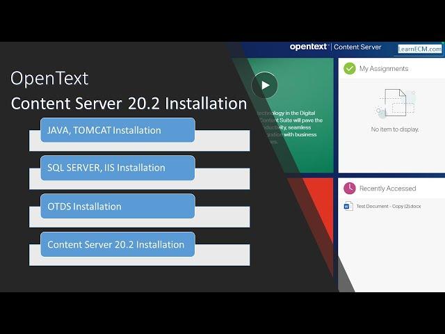 OpenText Content Server 20.2 Installation with OTDS