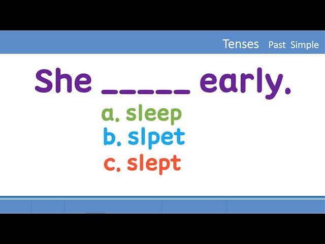 [Tenses] Simple Past I English Grammar