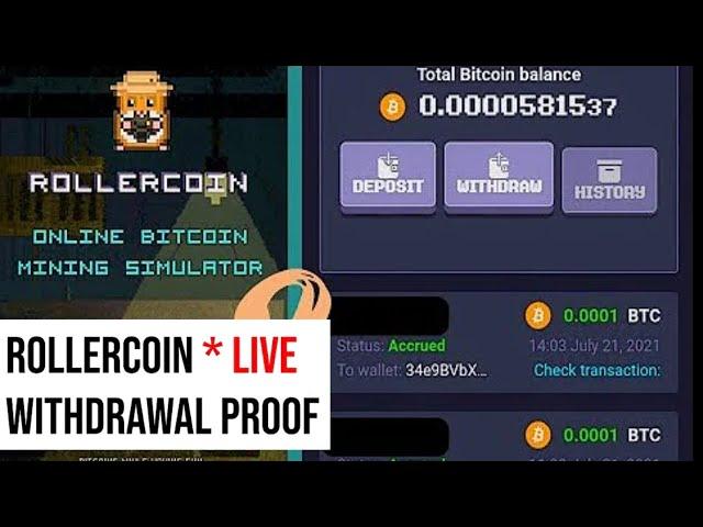 RollerCoin Payment Proof Live Withdrawal  | Rollercoin || Make Money Online || Earn Money Online