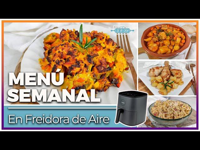  Menú SEMANAL en FREIDORA de AIRE...  Cómo hacer Arroz, Pasta, Patatas y mucho más en Airfryer