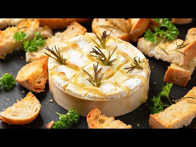 Baked camembert cheese