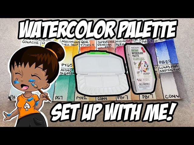 Setting Up a Watercolor Palette! [Watercolor With Me!]