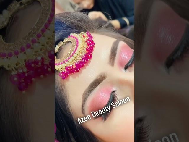 Azee beauty saloon|| soft pink makeup #makeuptutorial #shortsvideo #viral