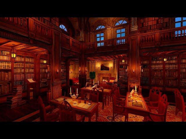 Library Ambience ASMR ️ Library Sounds For Study, Work & Focus, Page Flipping And Writing sounds.