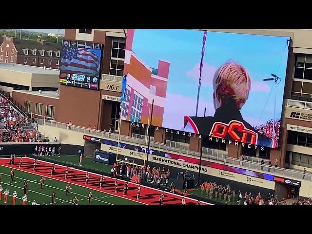 Oklahoma State Cowboy Marching Band Run-On/Pre-Game