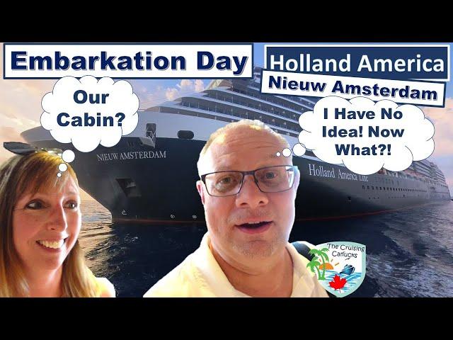 Wrong Boarding Pass Leaves Us Lost  | Nieuw Amsterdam Day 1 of 7