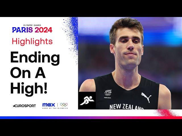 DRAMATIC JUMP-OFF in the Men's high jump final between USA & New Zealand ‍ | #Paris2024