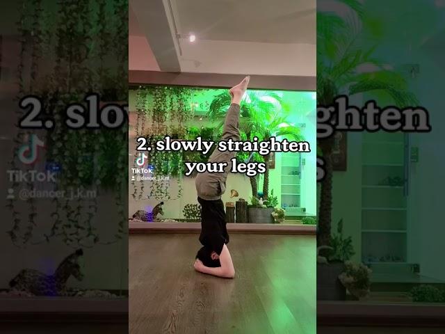 벽 없이 물구나무 서기! Headstand without wall#물구나무#headstand