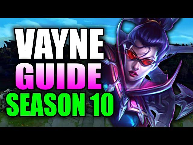 HOW TO PLAY VAYNE SEASON 10 - (Best Build, Runes, Gameplay) - S10 Vayne Gameplay Guide