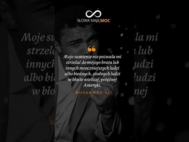 Cytat Dnia: "Moje sumienie nie pozwala mi...". Cytaty o pokoju, miłości i braterstwie. Muhammad Ali.