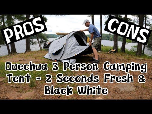 [4K] Quecha 2 Seconds Pop Up 3 Person Tent (REVIEW) PROS and CONS Not Sponsored Decathlon