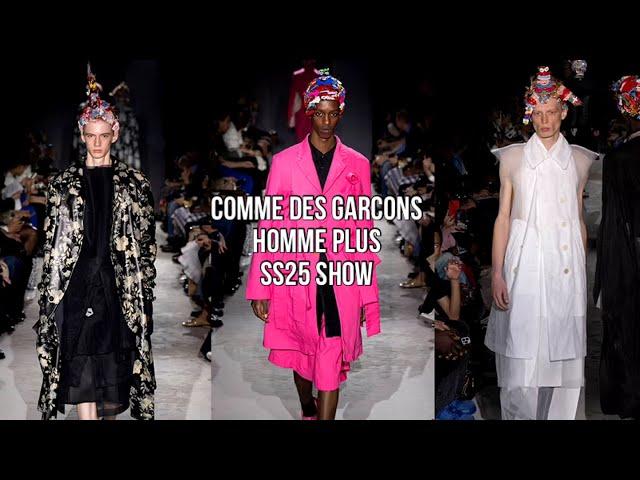 Comme Des Garcons Homme Plus SS25 Runway | Bringing childhood back with FUNKY headwear.