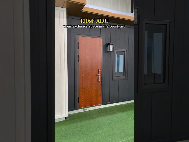 120 square feet of ADU. Your own exclusive space in the yard #adu #tinyhouse #factory #home
