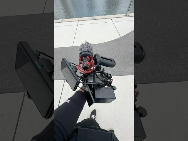New vertical rig with Canon R5C and Atomos Shinobi II #filmmaking #verticalrig #smallrig