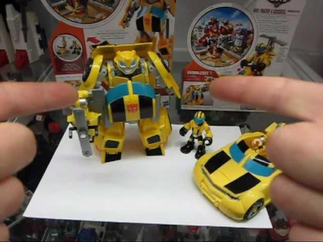 Protoman Reviews: Transformers Rescue Bots Bumblebee and Axel Frazier with the Microcopter