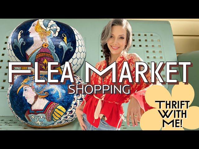 Flea Market Shopping | Thrift With Me for Vintage & Antiques | Secondhand Spring Haul