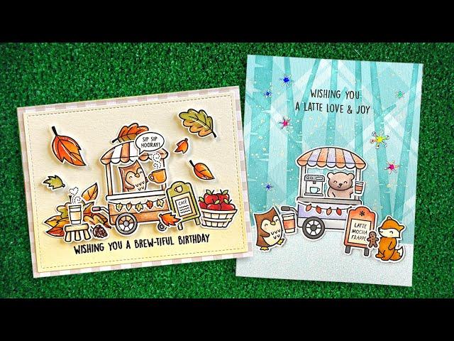 Intro to Treat Cart Add-On: Coffee & Tiny Sentiments: Coffee + 2 cards from start to finish