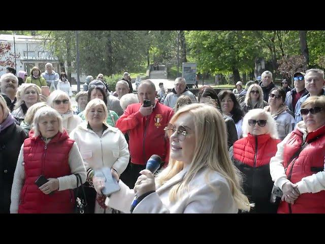 Оксана Білозір в Трускавці на бюветі-зустріч з глядачем