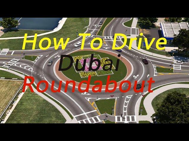 RTA Road Test Roundabout Dubai/Single Lane,Two Lane & Three Lane Roundabout/#roundabout #driving