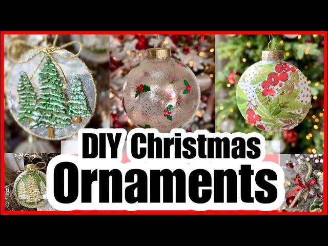 DIY CHRISTMAS ORNAMENT CRAFT IDEAS TO GIFT OR SELL!