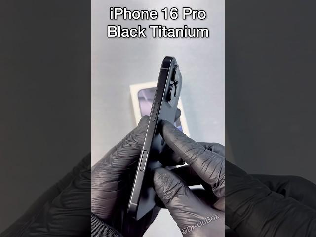 iPhone 16 Pro Black Titanium Unboxing in 2025 #shorts #trending #iphone #apple #video #ios #ios19