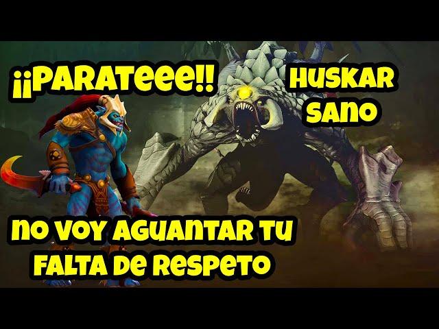 HUSKAR SANO se vuelve PARCHADOR  Momentos Graciosos en Dota