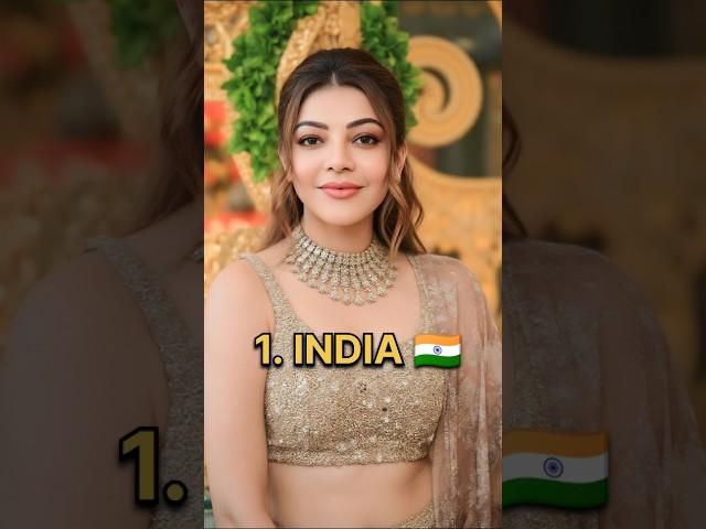 Top 10 Countries Most Beautiful ️ Female of Defferent countries #shorts