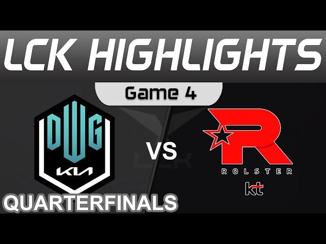 DK vs KT Highlights Game 4 Quarterfinals LCK Summer Playoffs 2022 DWG KIA vs KT Rolster by Onivia