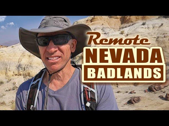 Solo Hiking NEVADA Badlands | Unexplored REMOTE Country! | Slot CANYON find