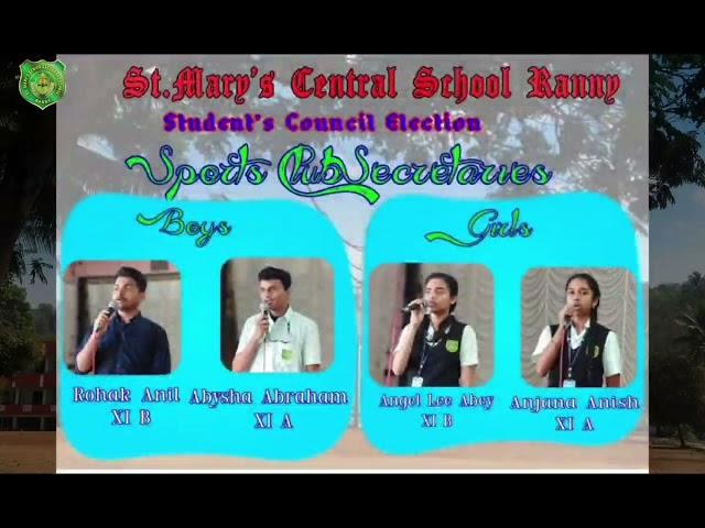 Meet the candidate, St.Marys Central School, Ranny