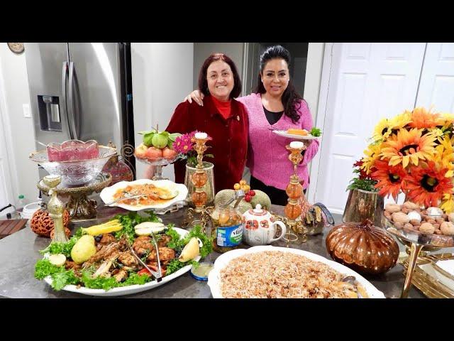 Afghani Style Thanksgiving Dinner - فیل مرغ با برنج برای شکر گذاری