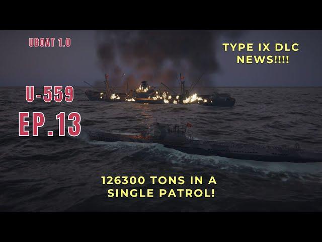 U-559's Record-Breaking Patrol: 126,300 Tons Sunk & Exciting DLC News!