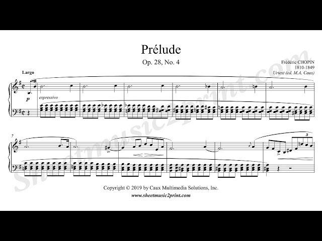 Chopin : Prelude in E minor, Op. 28, No. 4