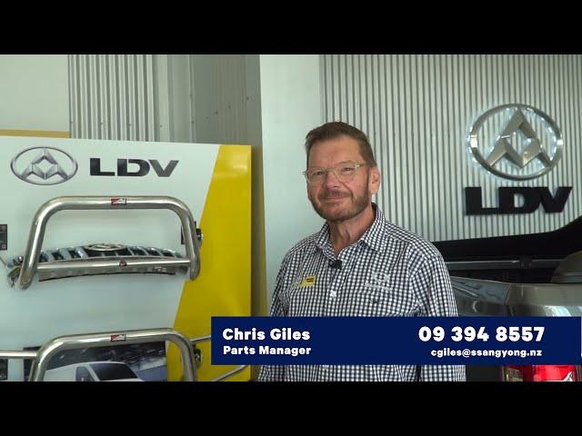 Chris Giles - Parts Manager for Western SsangYong & LDV