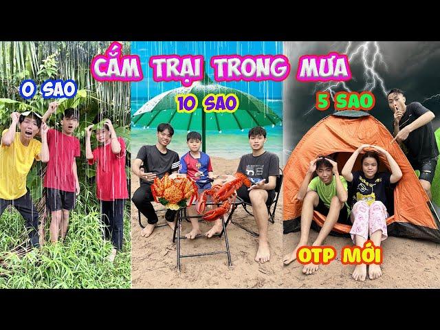 Camping In The Rain 10 Stars Vs 0 Stars According To OTP #trangandvinh