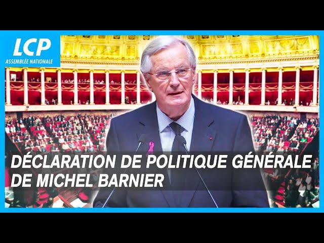 Déclaration de politique générale de Michel Barnier en intégralité - 1/10/2024