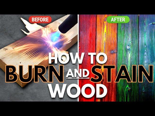 Woodworking Art | Get Amazing Results With Color Stain | Shou Sugi Ban