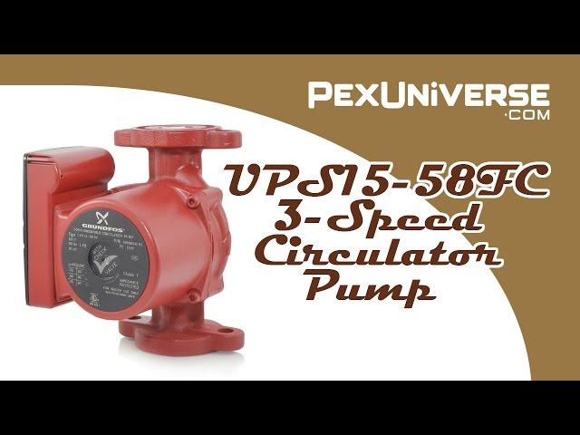 UPS15-58FC 3-Speed Circulator Pump with IFC, 1/25 HP, 115V second edition