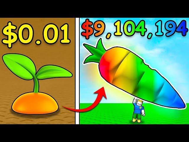 i went from POOR to RICH in Roblox grow a garden...