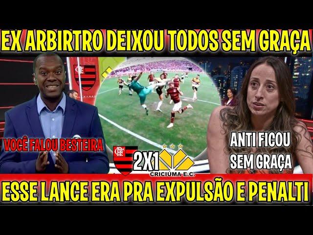 DEU BRlGA! EX ARBITRO DEIXOU COMENTARISTA SEM GRAÇA AO DEFENDER O FLAMENGO "ESSE LANCE NINGUEM VIU"