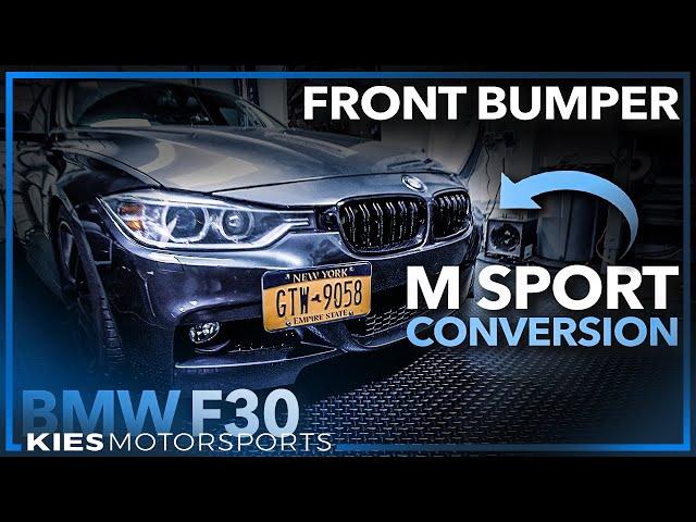 How to do an F30 M SPORT CONVERSION | Front Bumper!  The BEST F30 Mod??