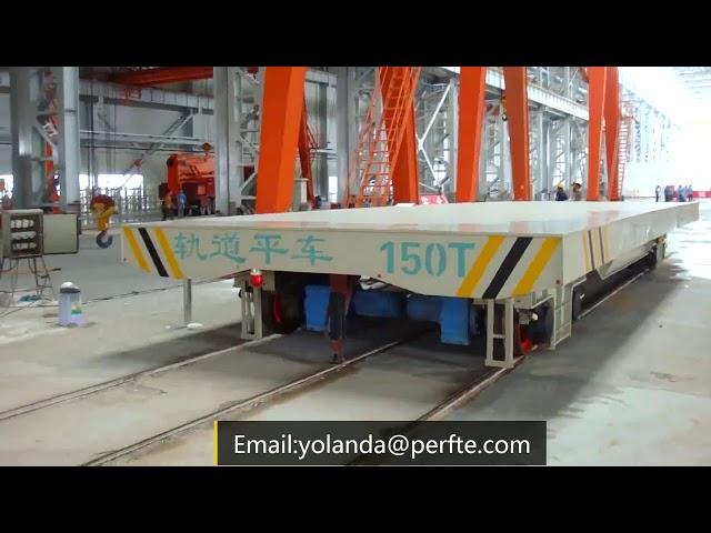 63 ton rail guided vehicle for factory material transportation